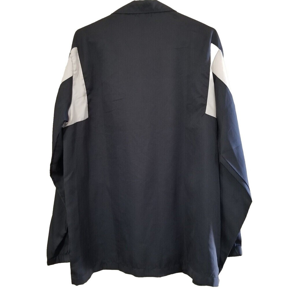 Sports Illustrated Jacket XL Full Zip‎ Windbreaker 100% Polyester Blue White - Picture 2 of 3